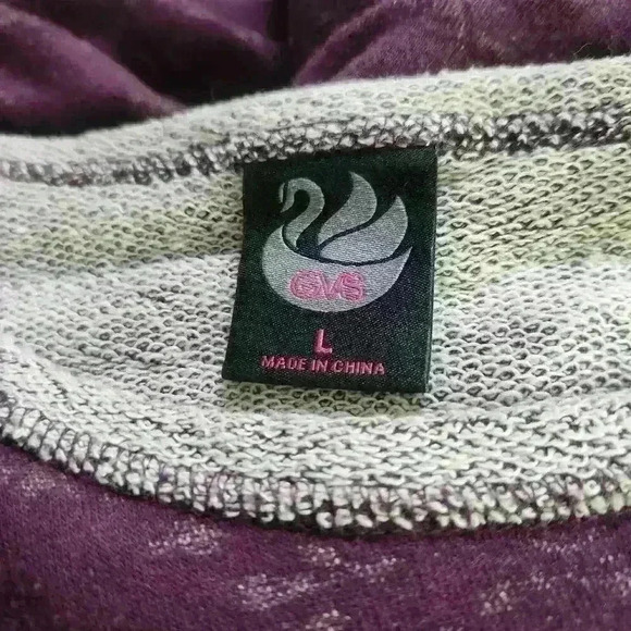 Gloria‎ Vanderbilt Sport L Charlie Pullover Purple Knit Athleisure Long Sleeve - Picture 7 of 8